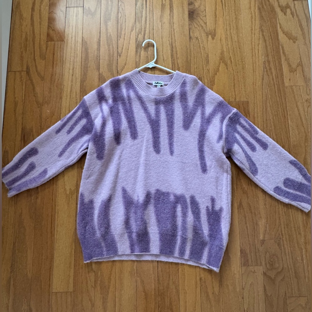 Redberry Oversized Wool Sweater Purple